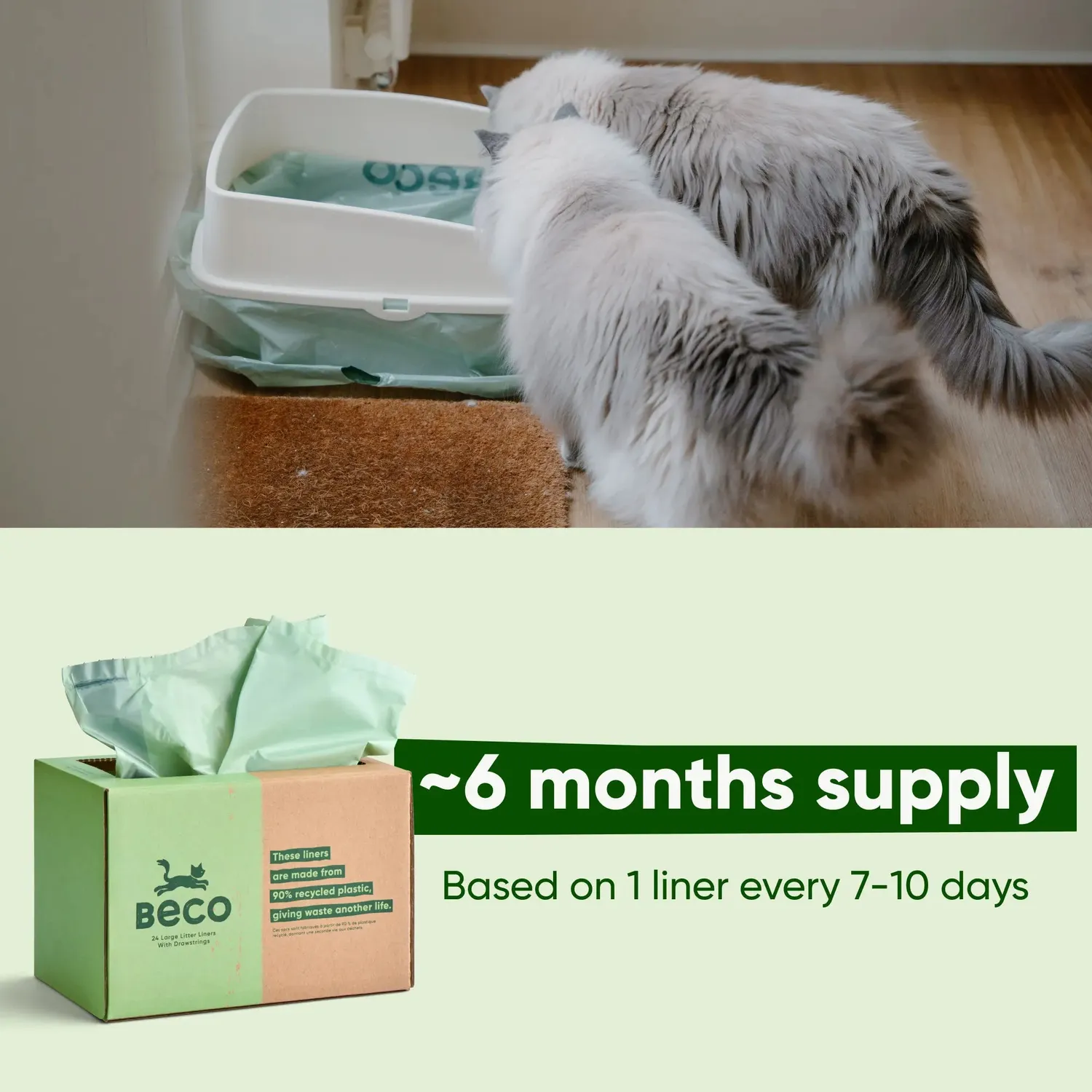 Beco Pets fodere lettiera gatto extraspesse con lacci