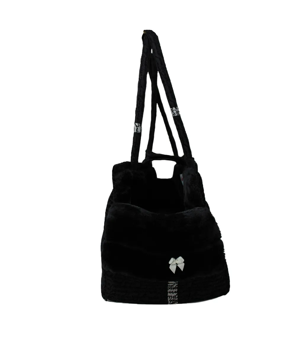 Royal Dog Words borsa trasportino cani nera