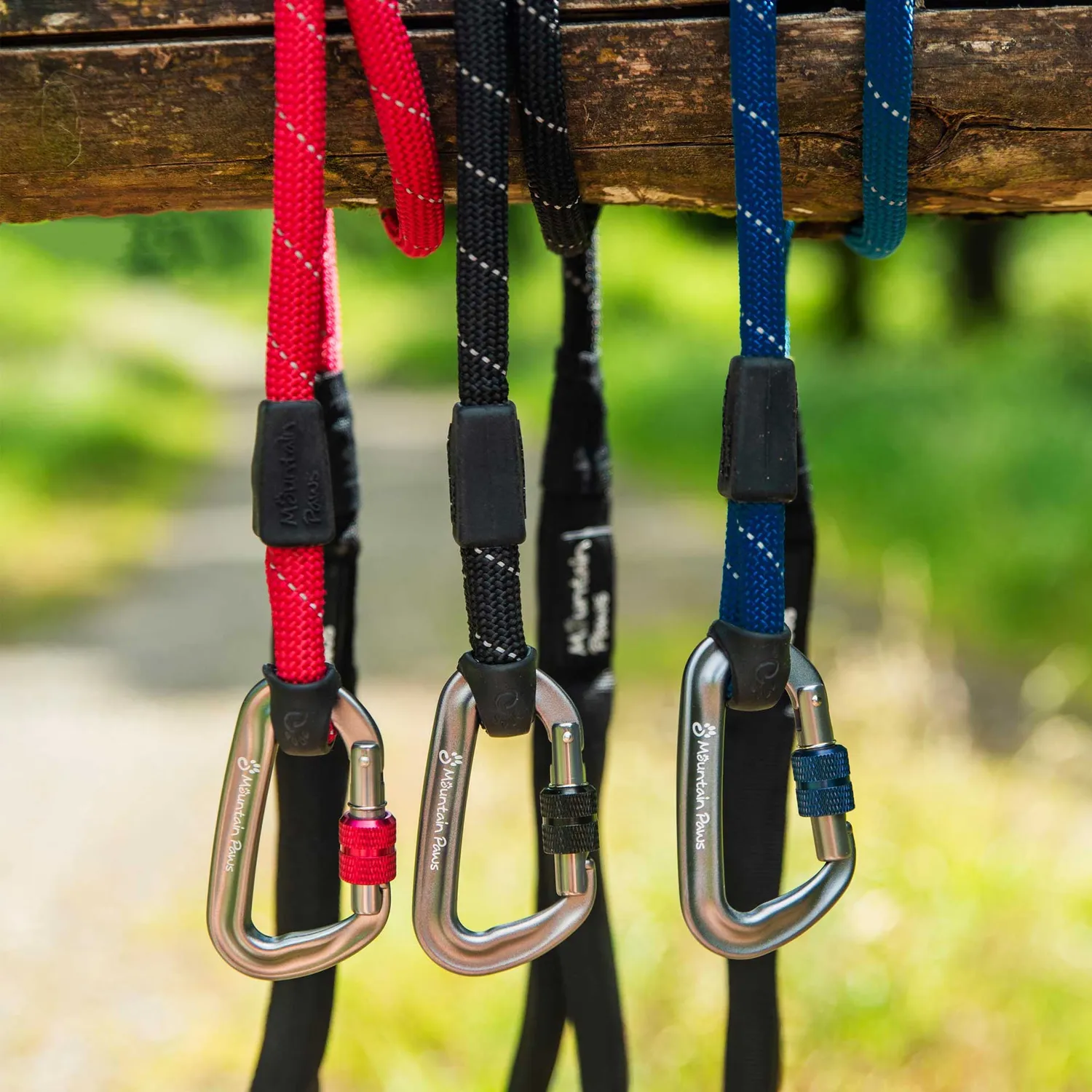 Mountain Paws Guinzaglio Corda Cane Nero 11mm