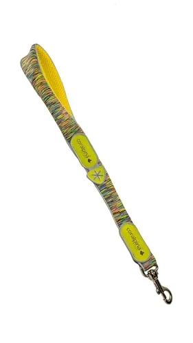 Coralpina Powermix 9/10 guinzaglio cane giallo melange corto rifrangente