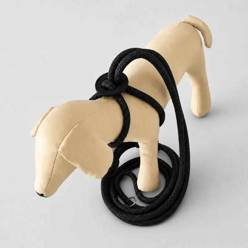 LabArt Dog EasyStride Nero guinzaglio corda 10 mm