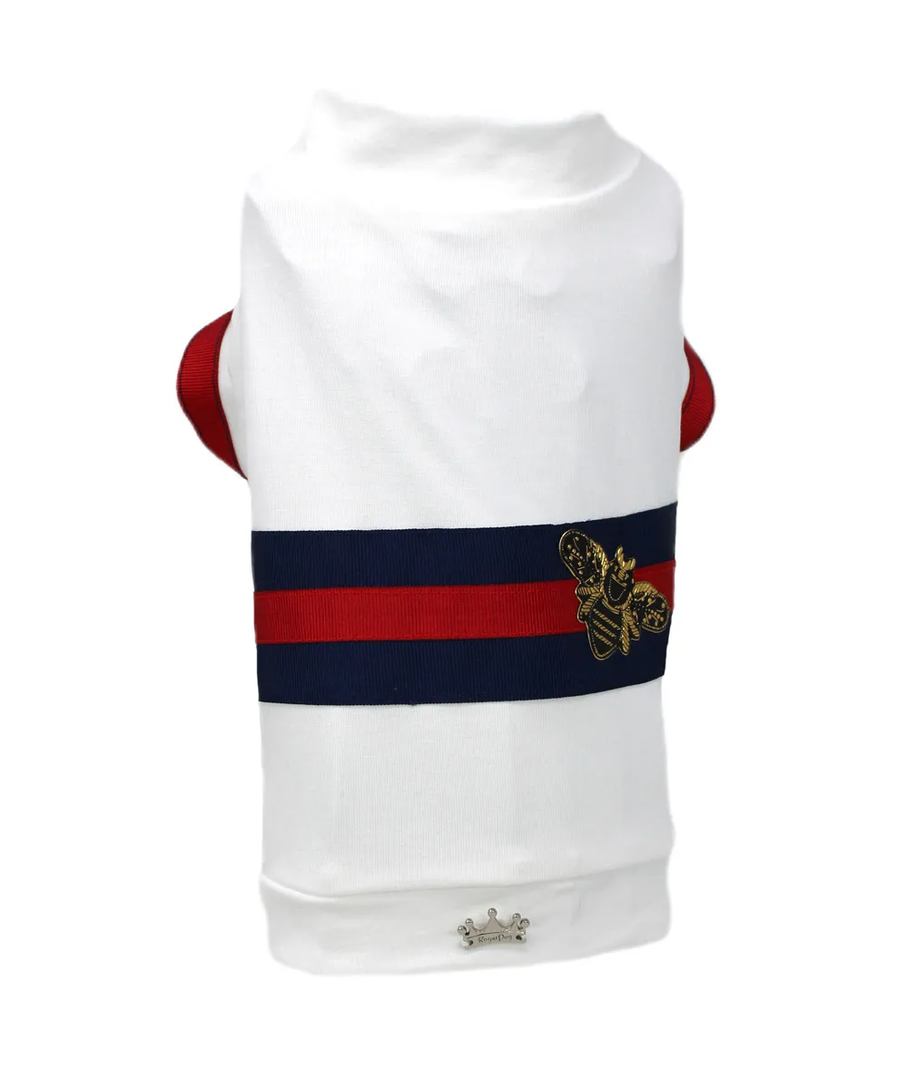 Royal Dog Bee T-Shirt cane jersey cotone