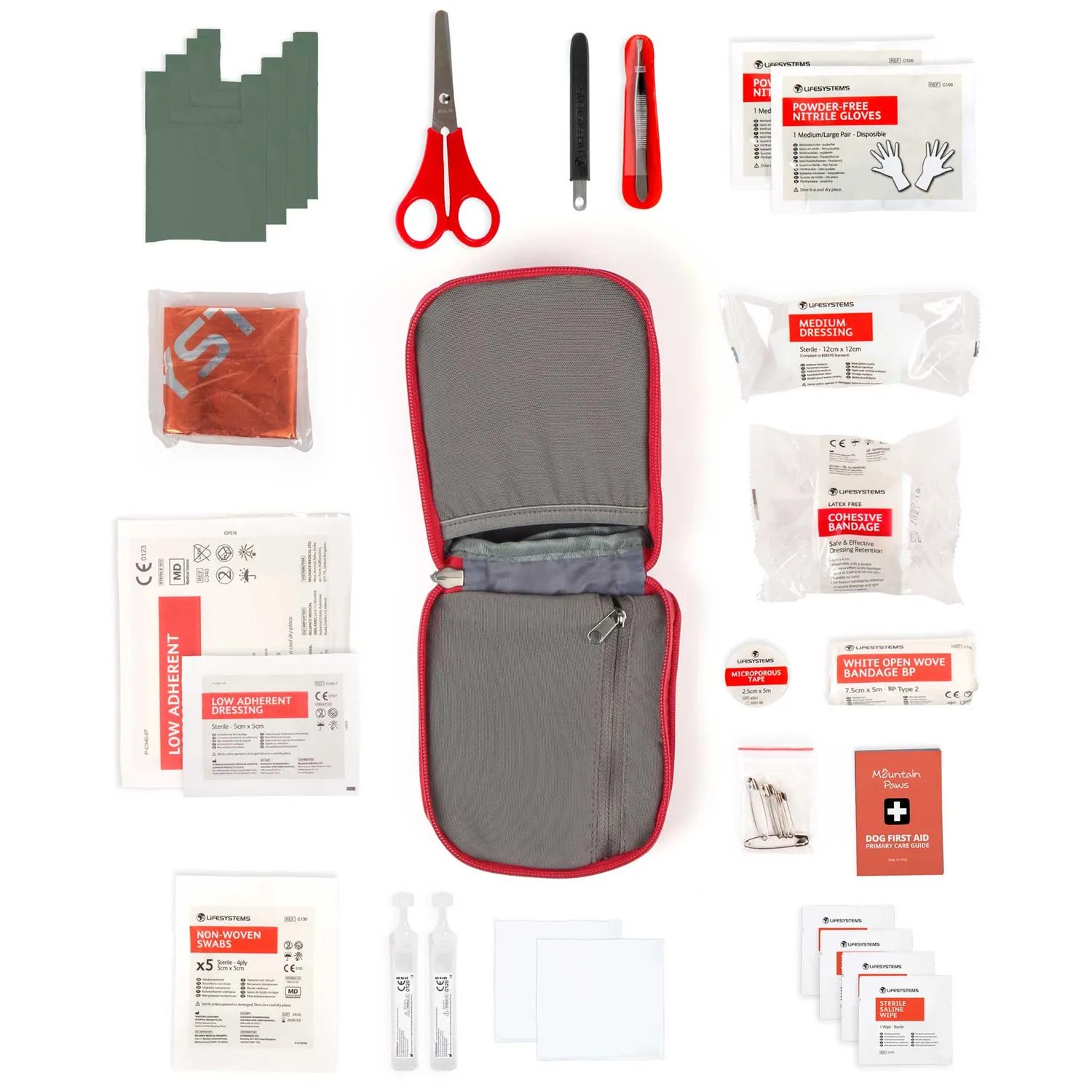 Mountain Paws Kit Pronto Soccorso Cane Idrofugo Compatto