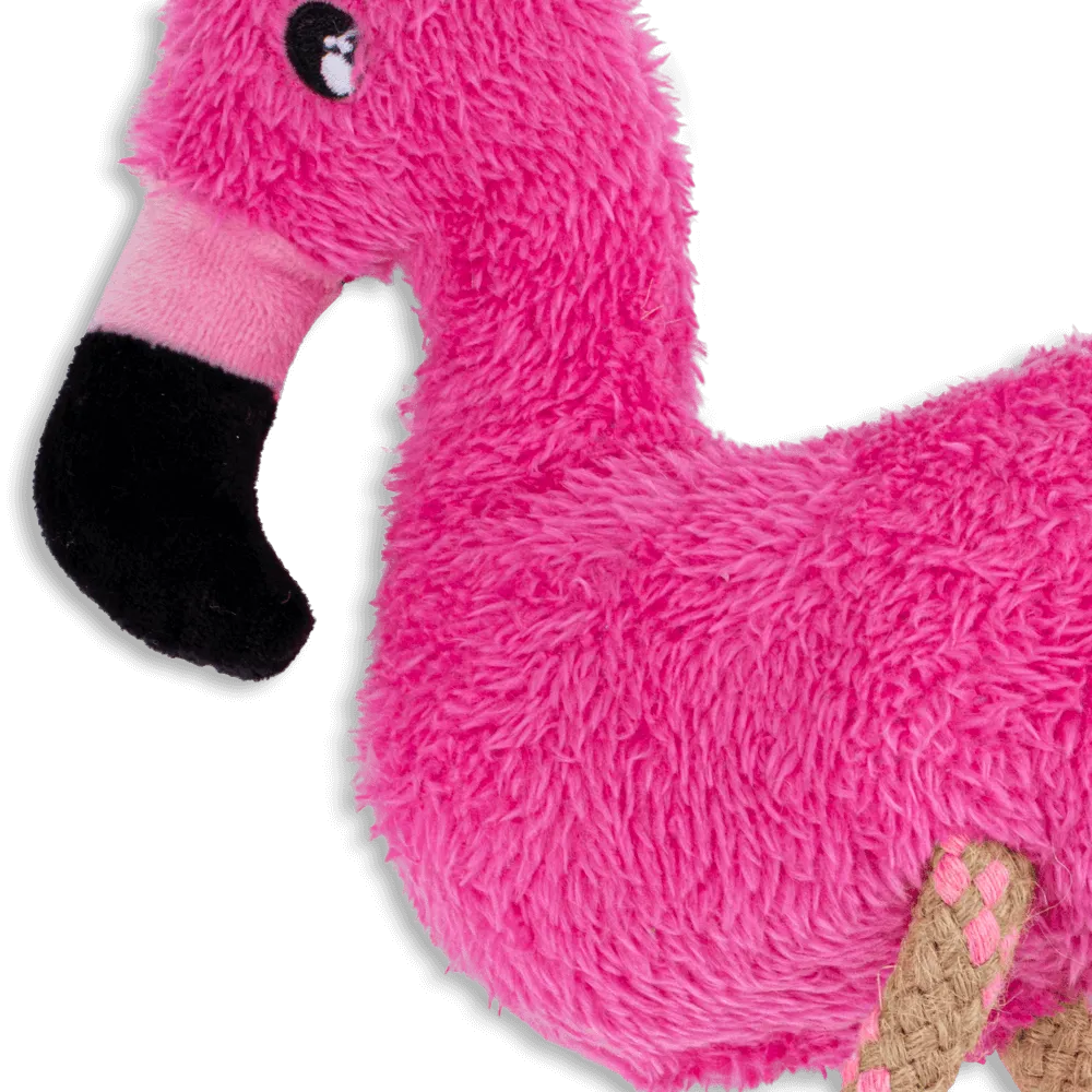 Beco Pets Flamingo peluche per cani taglia M in cotone