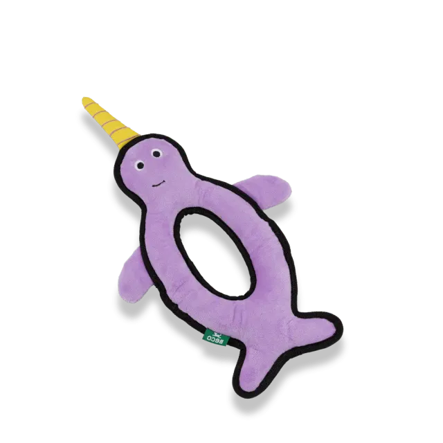 Beco Pets Narwhal peluche per cani resistente