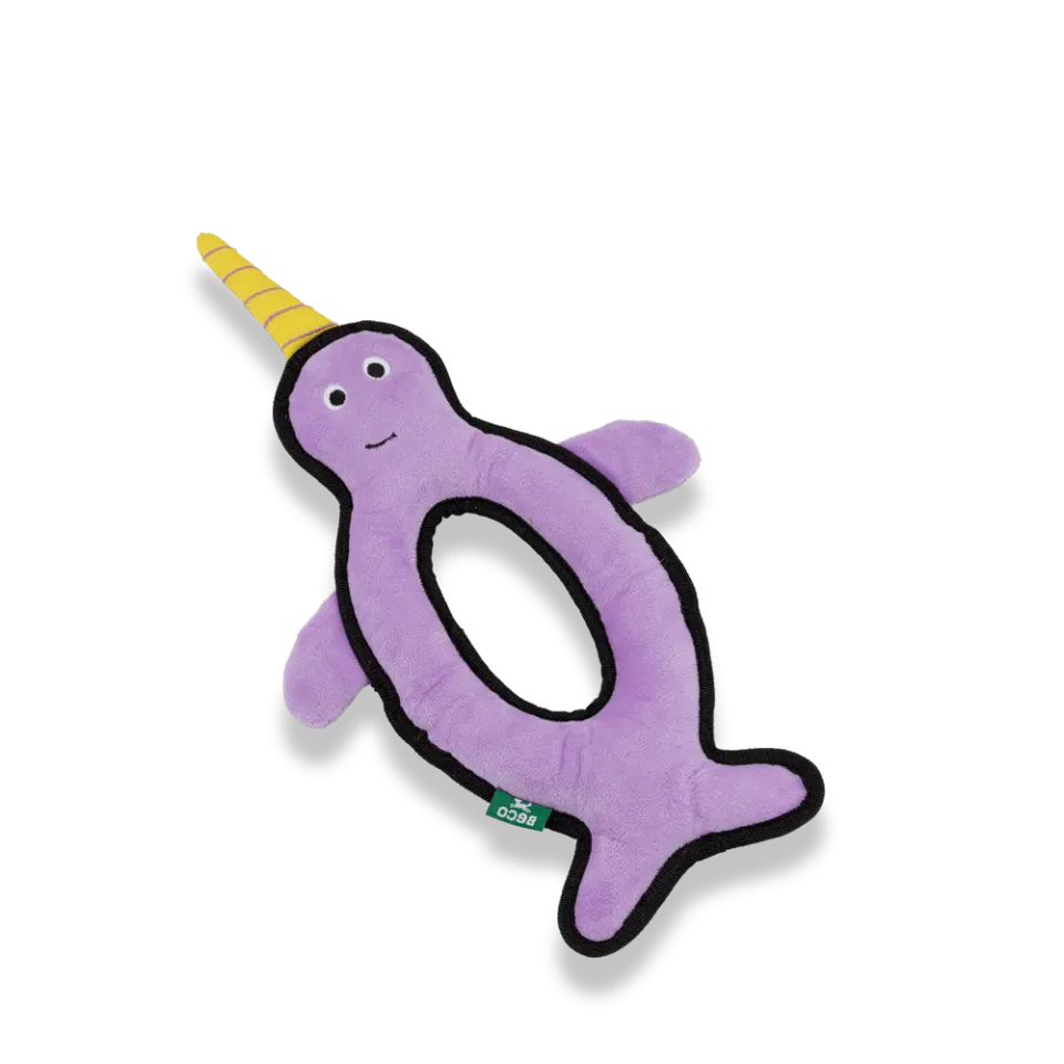 Beco Pets Narwhal peluche per cani resistente