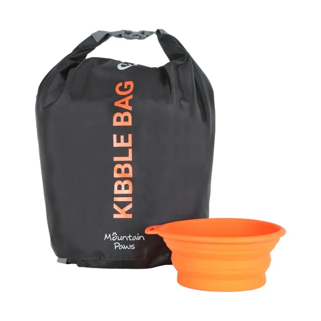 Mountain Paws Kibble Bag sacca cibo cane con ciotola