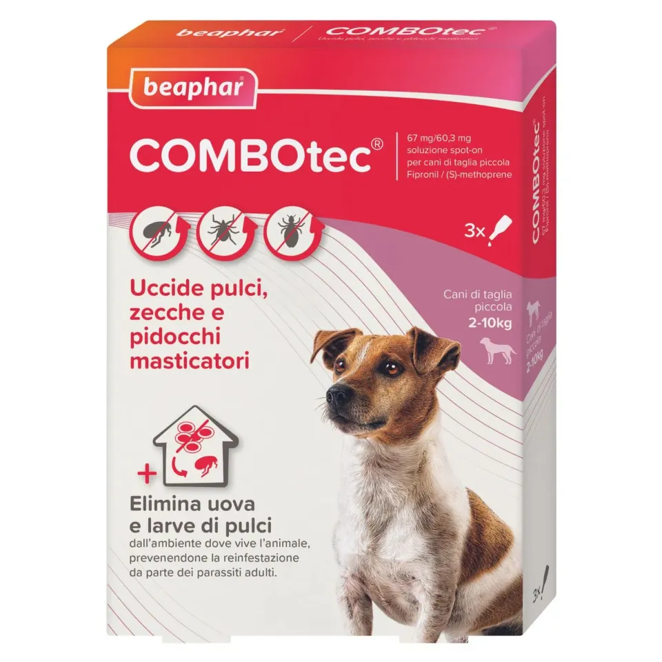 Beaphar Combotec antiparassitario cane 2-10 kg 3 pipette pulci