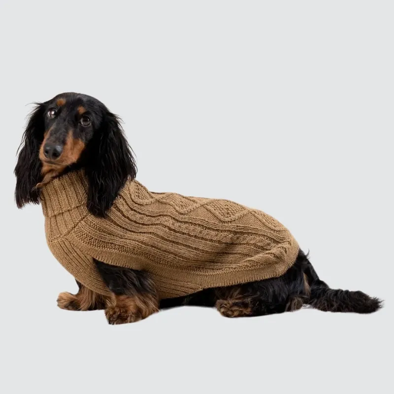 LabArt Dog Alpaca Aran maglioncino lana caldo