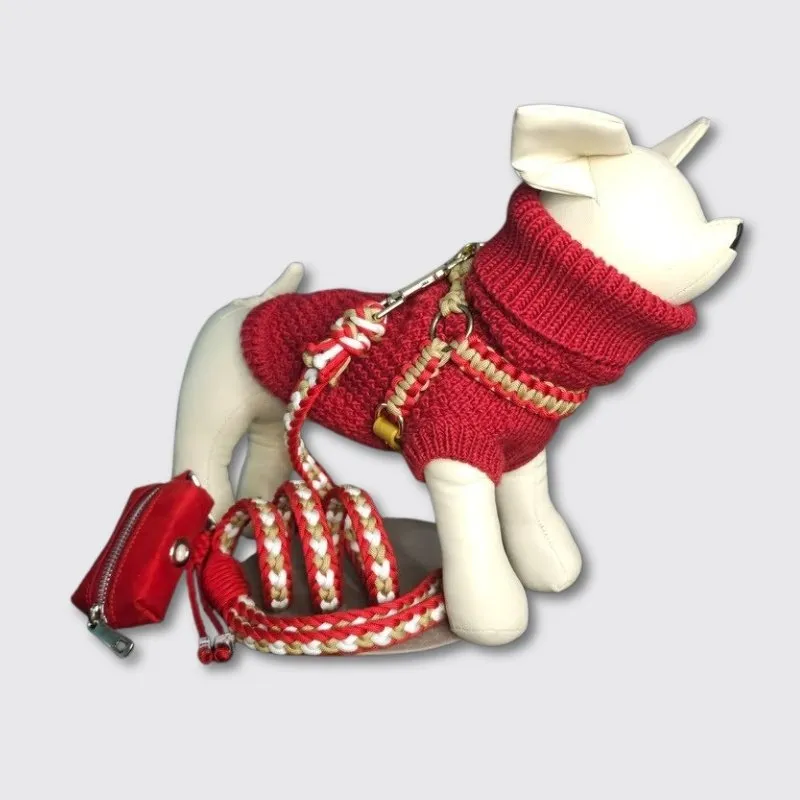 LabArt Dog Cuore Christmas guinzaglio paracord natalizio