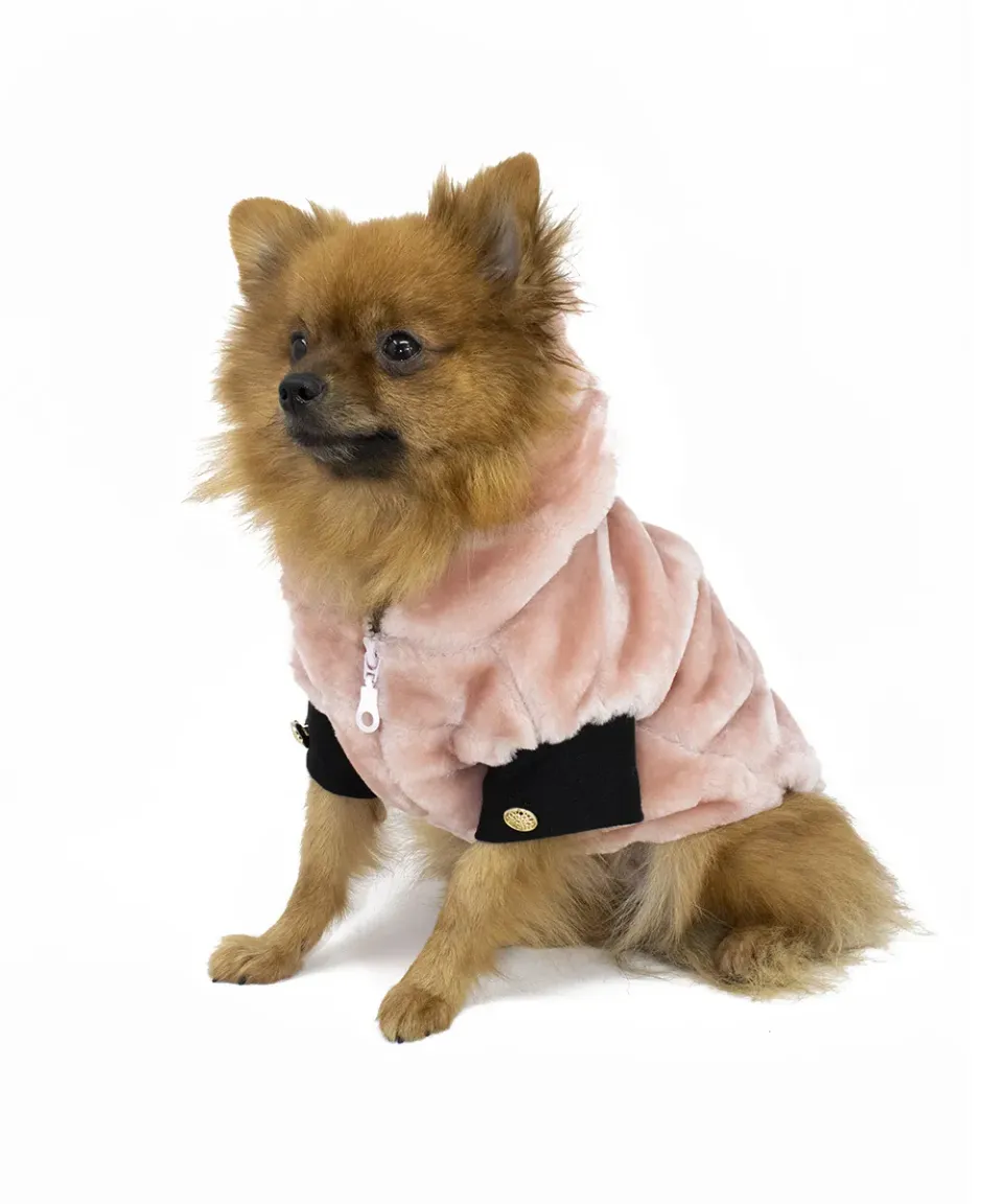 Royal Dog Burian Girl pellicciotto cane cappuccio zip