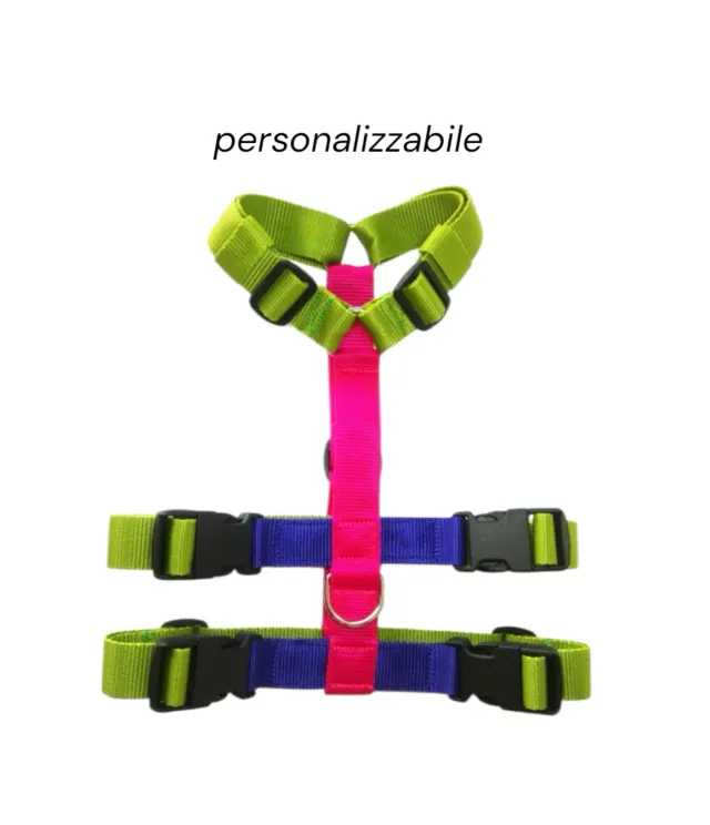 Anja for Dogs Antifuga pettorina multicolor regolabile 7 punti
