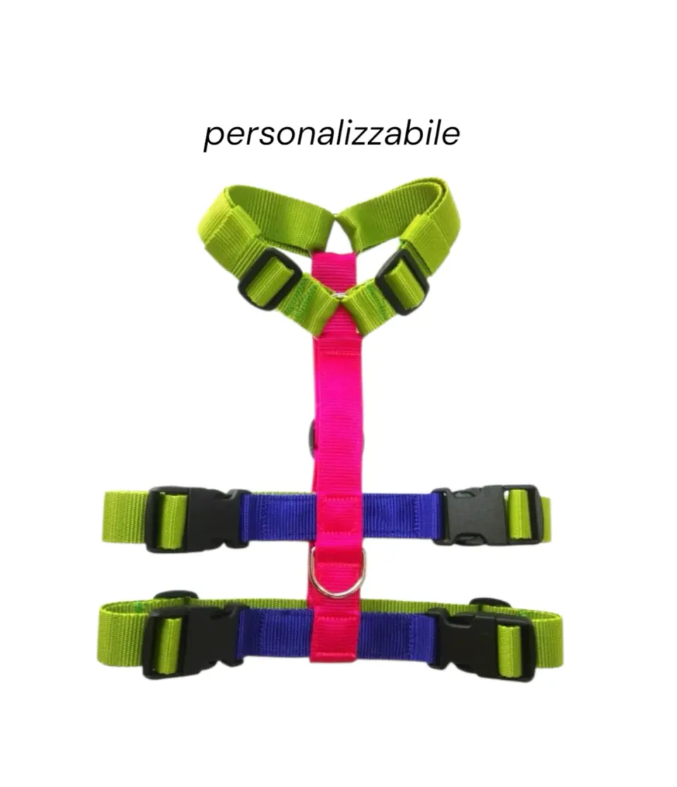 Anja for Dogs Antifuga pettorina multicolor regolabile 7 punti