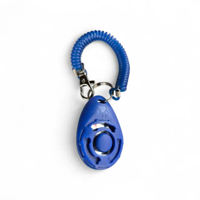 Anja for Dogs Clicker addestramento con braccialetto e moschettone