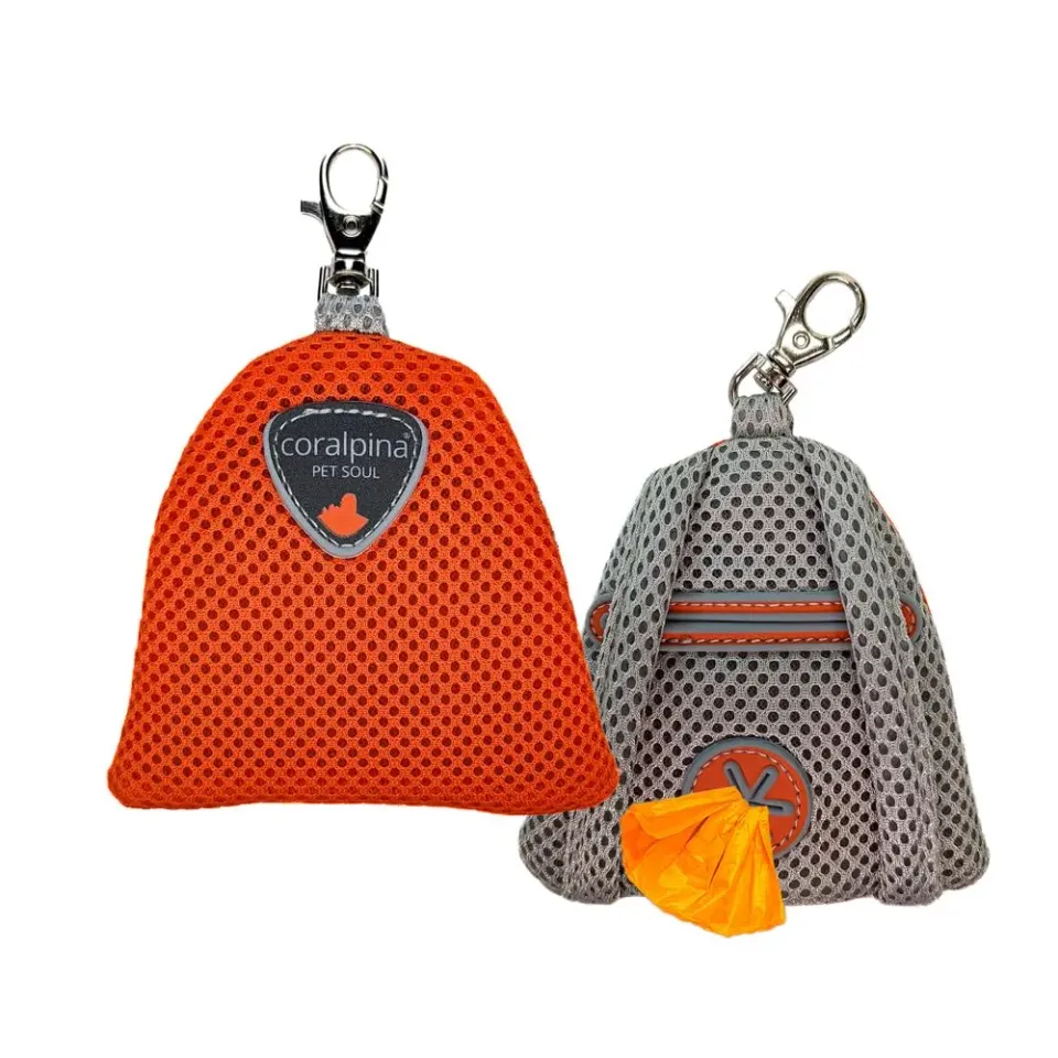 Coralpina Zainello Cinquetorri porta sacchetti cane arancio