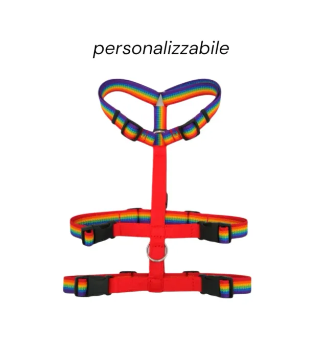 Anja for Dogs Antifuga pettorina arcobaleno regolabile