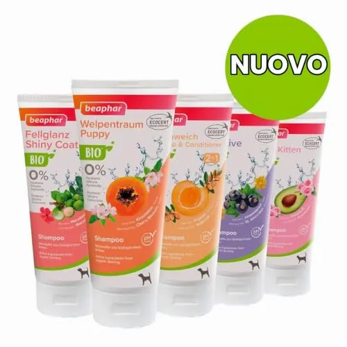 Beaphar Bio Shampoo shampoo gatto avocado rosa 200 ml