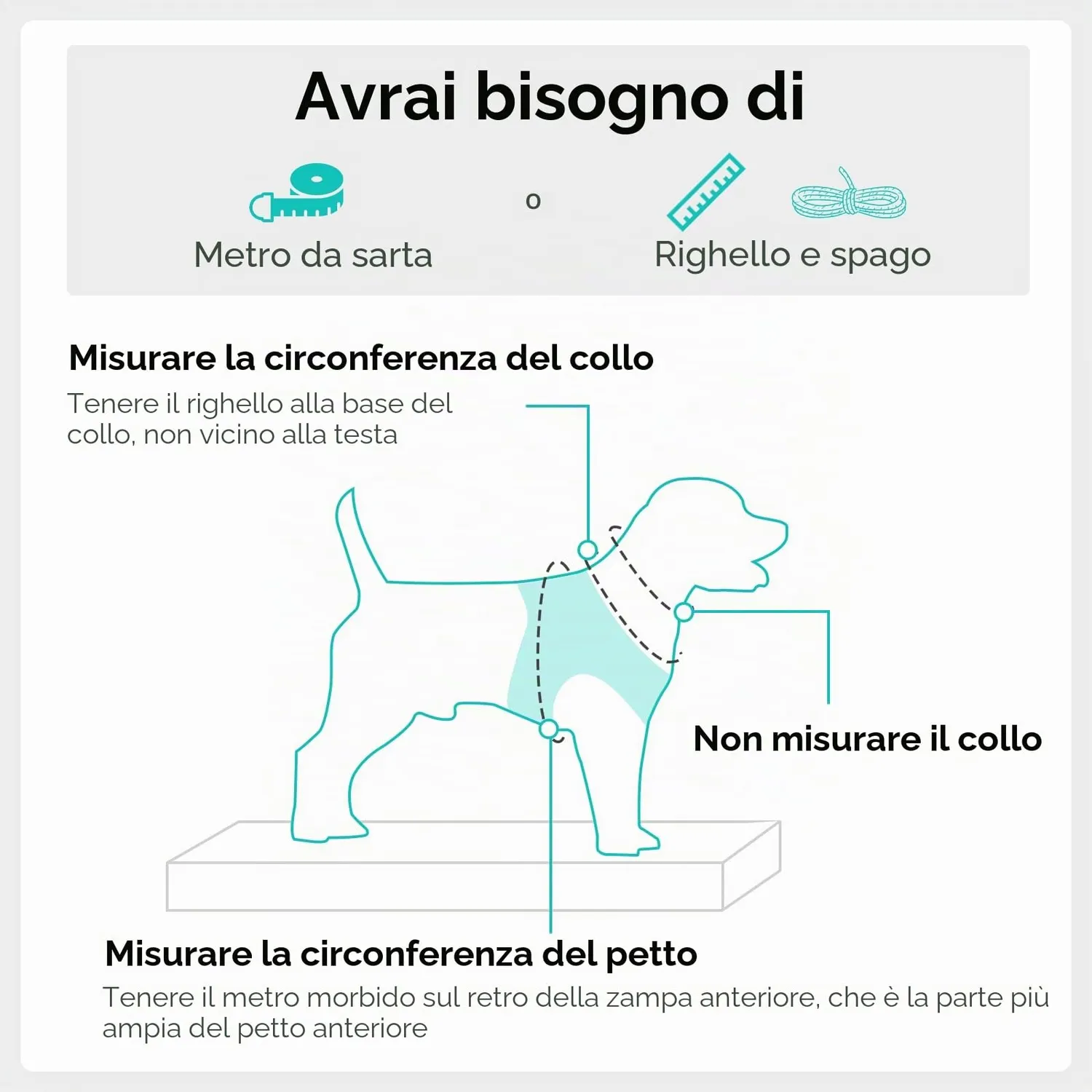 Joytale pettorina cane verde acqua S traspirante anti-soffoco
