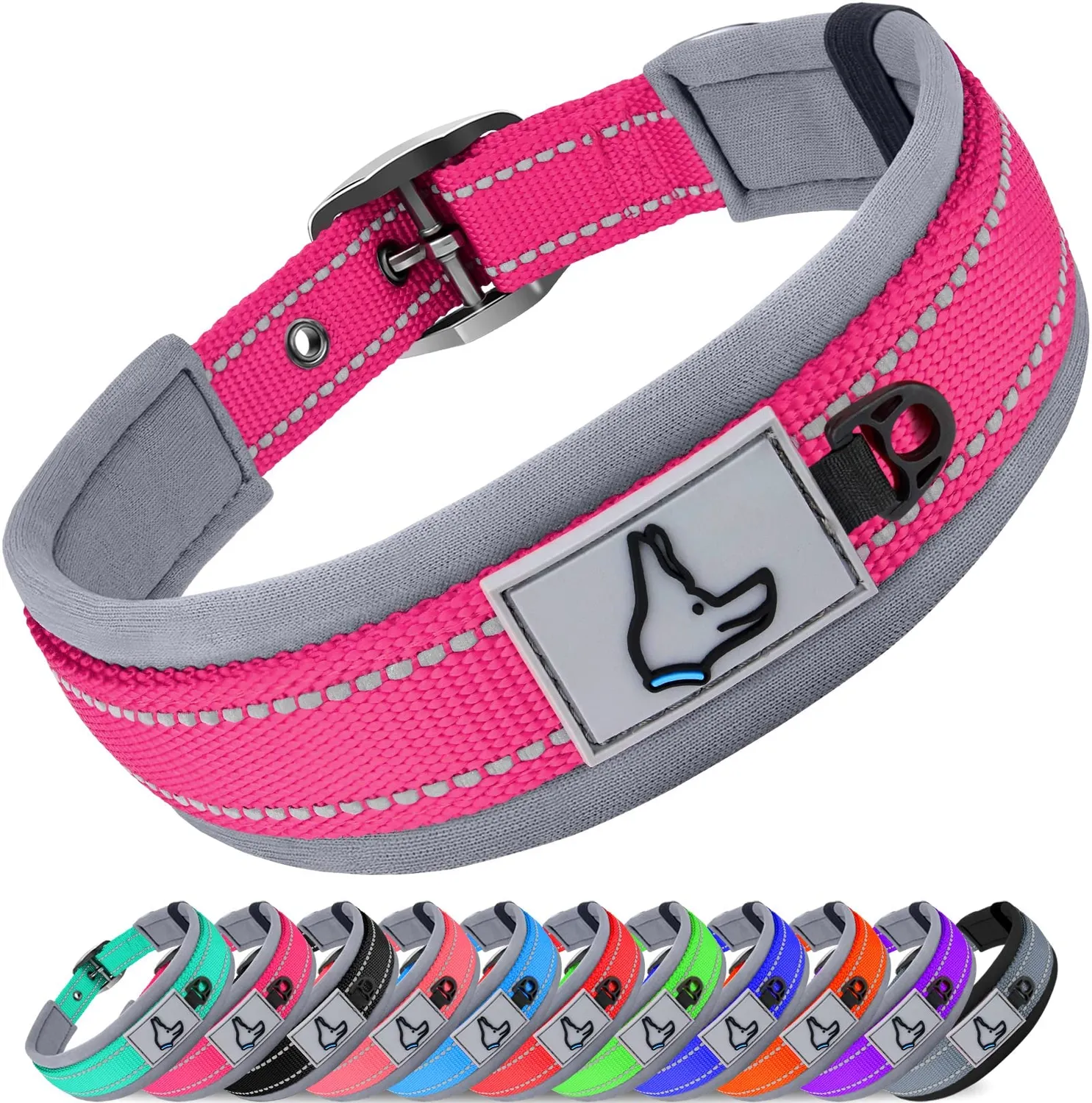 Joytale Collare Cane Imbottito Blu Scuro Taglia S Riflettente