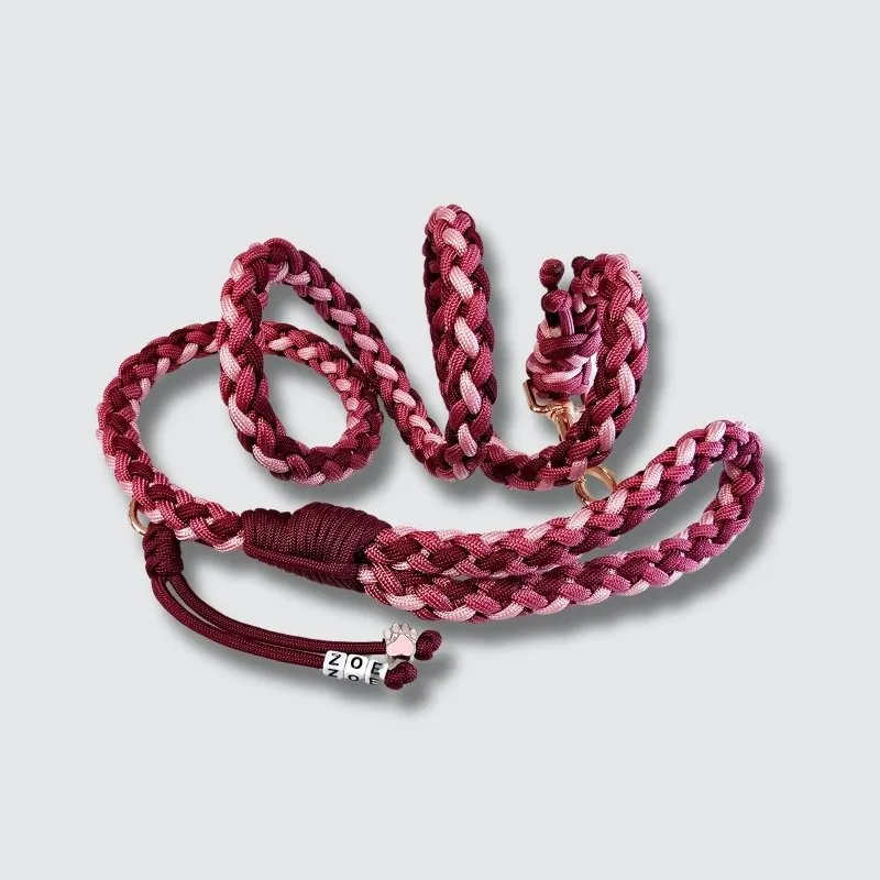 LabArt Dog Paracord Tulipano collare regolabile resistente