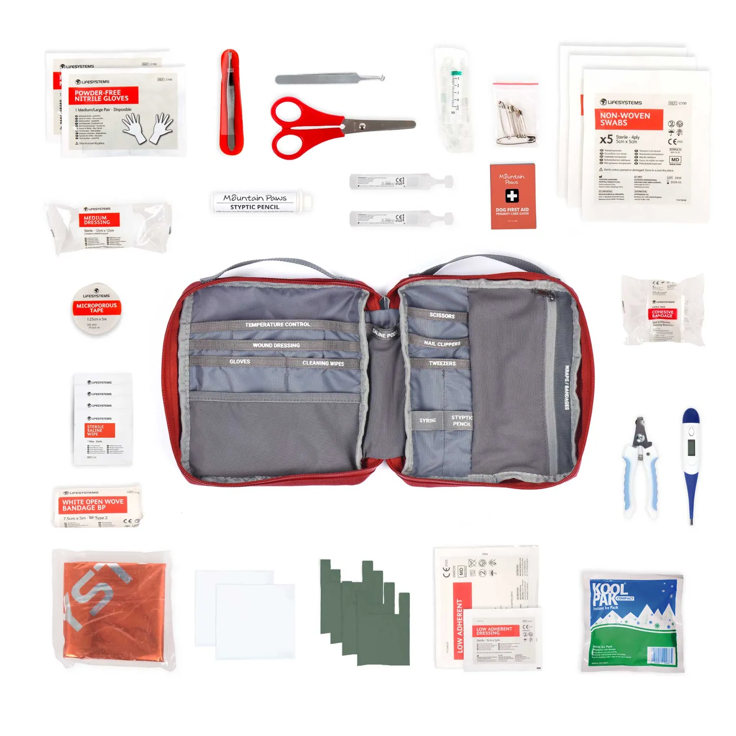 Mountain Paws Ultimate Kit pronto soccorso 56 pezzi