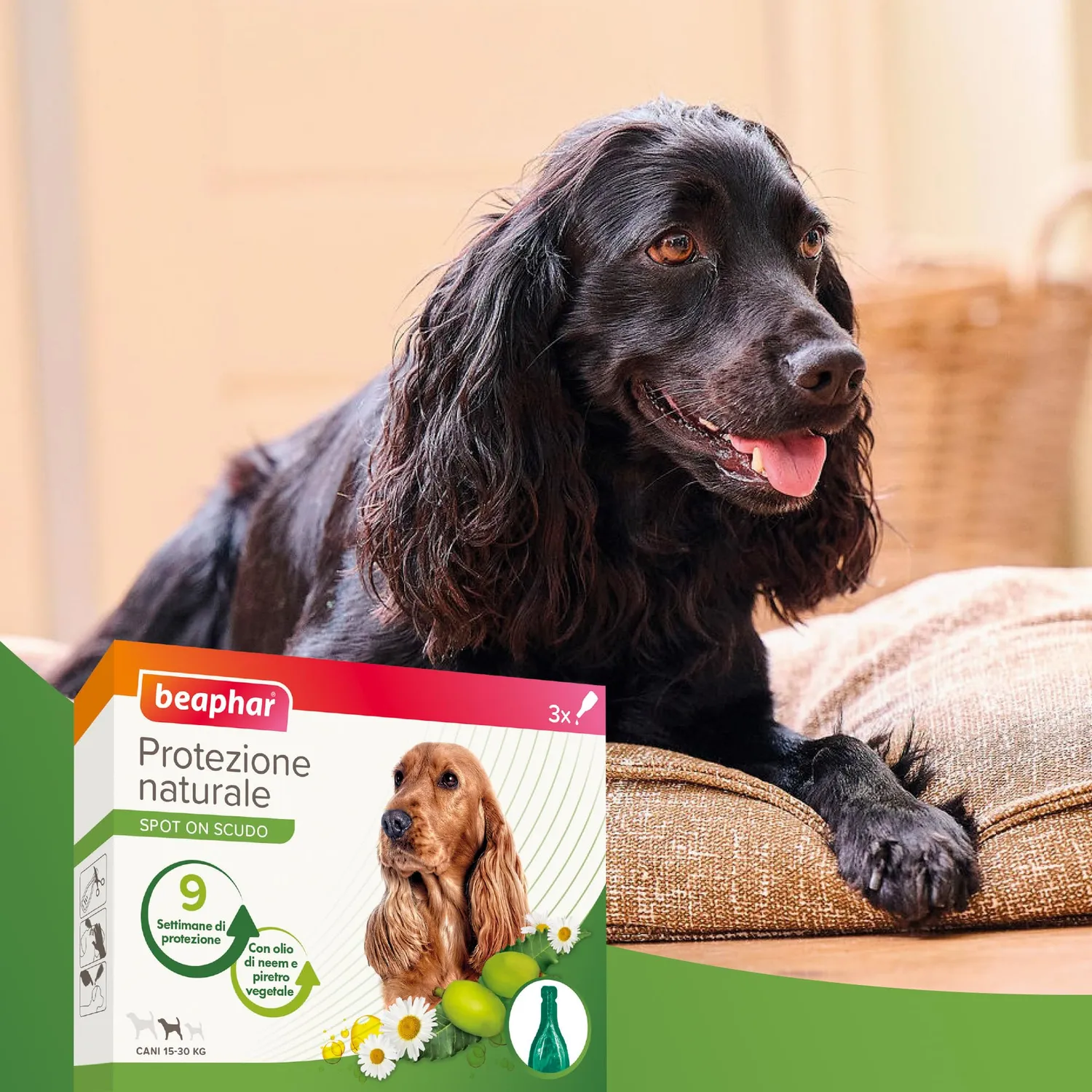 Beaphar Protezione Naturale Spot-On Cane Medio 3 pipette