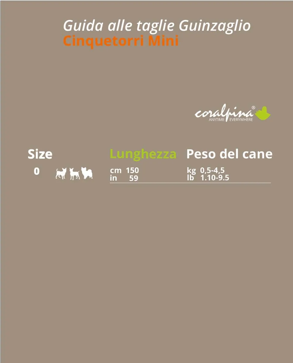 Coralpina Mini guinzaglio cane 150 cm rosso leggero rifrangente