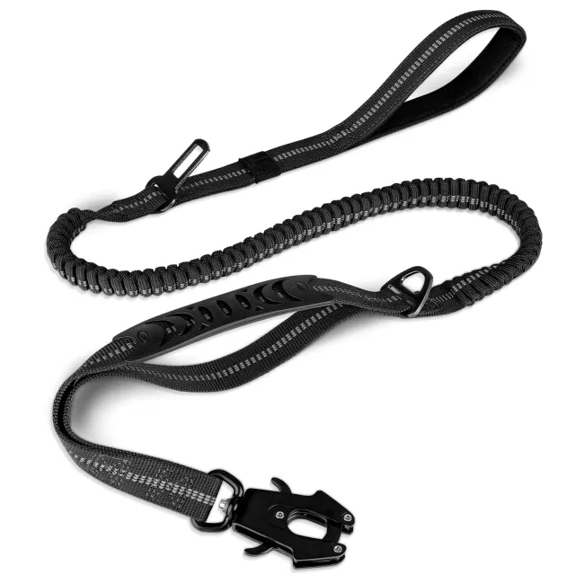 Joytale Tattico guinzaglio bungee nero 1,2-1,8 m ammortizzato