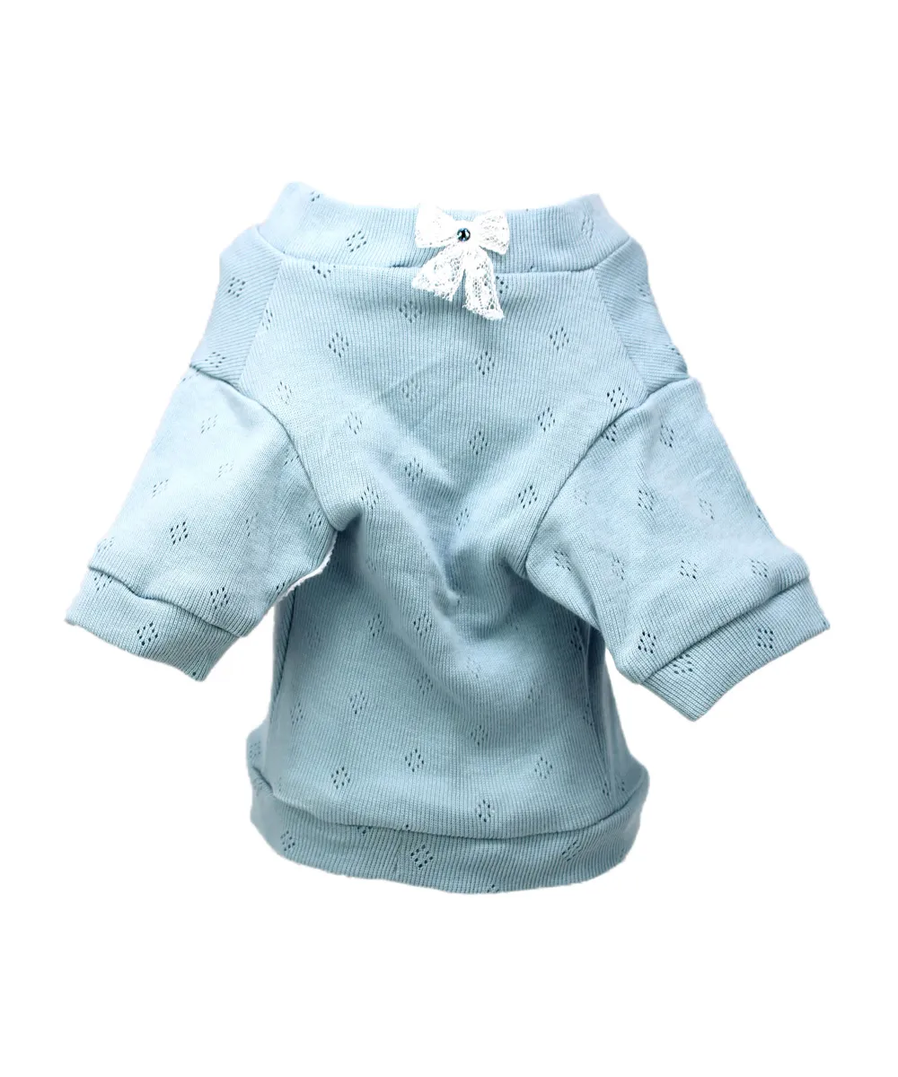 Royal Dog Romantic Blue t-shirt cane blu manica lunga