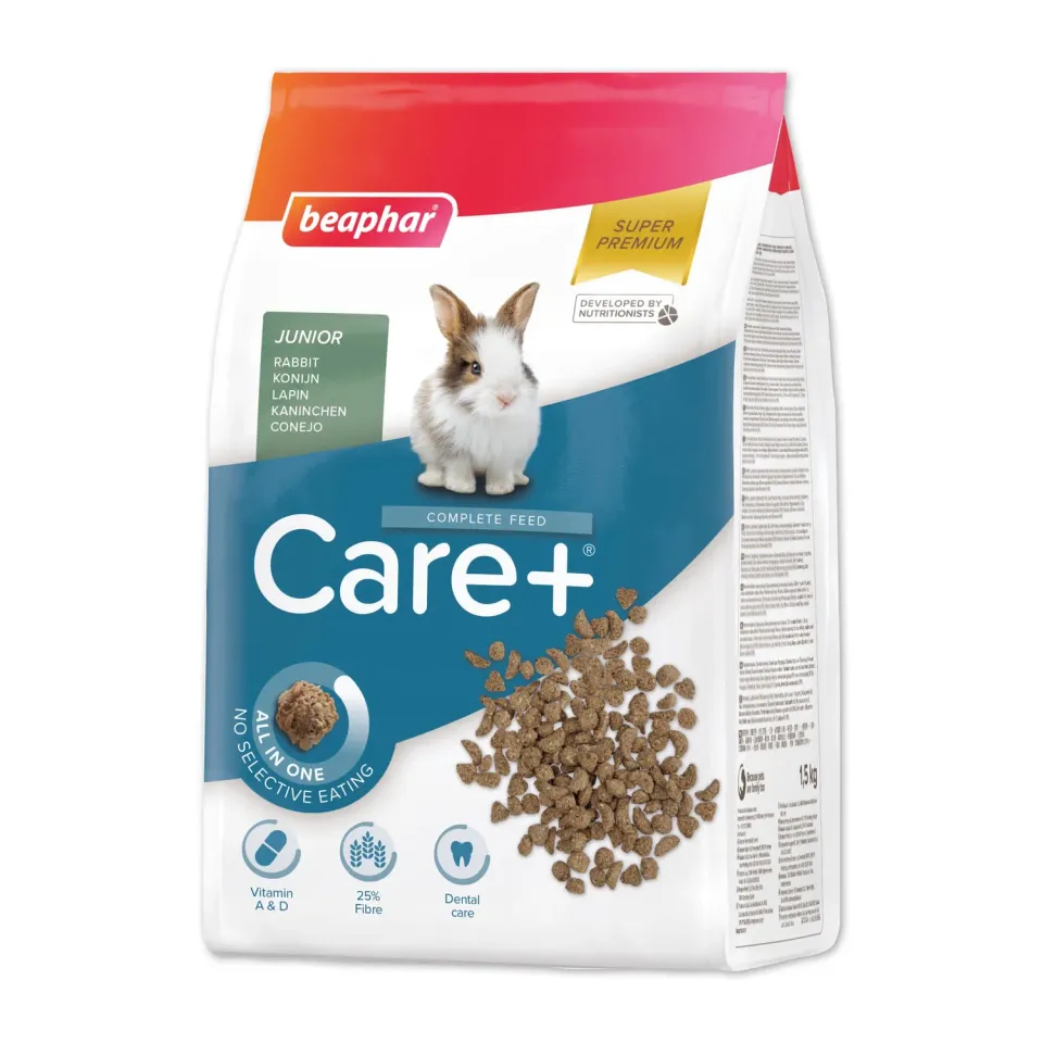 Beaphar Care+ Jr mangime coniglio giovane 1,5 kg estruso