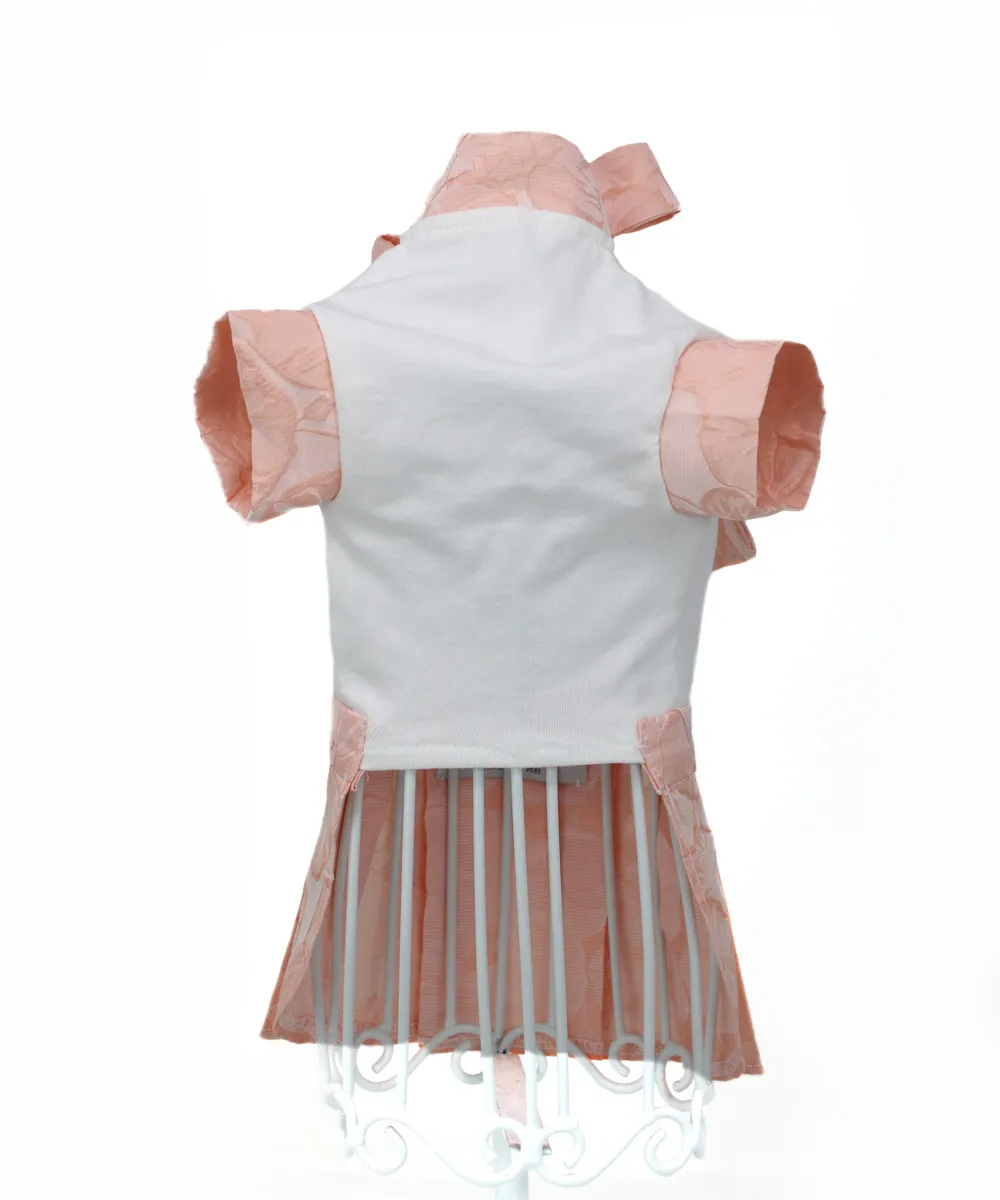 Royal Dog Flower Dress vestito cane fiocco