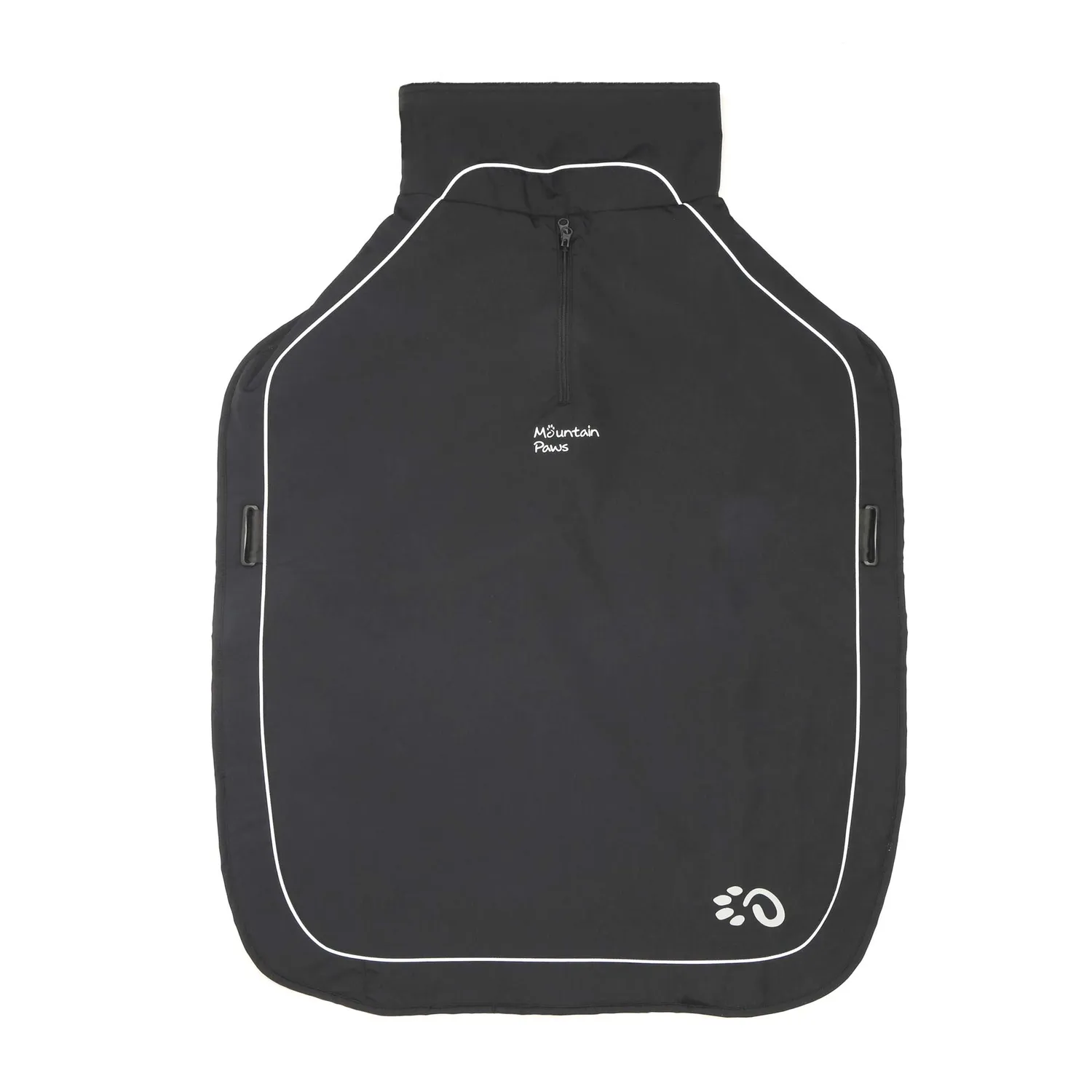 Mountain Paws Fleece Lined cappotto cane nero impermeabile