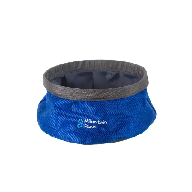 Mountain Paws Ciotola Acqua Cane Pieghevole Blu