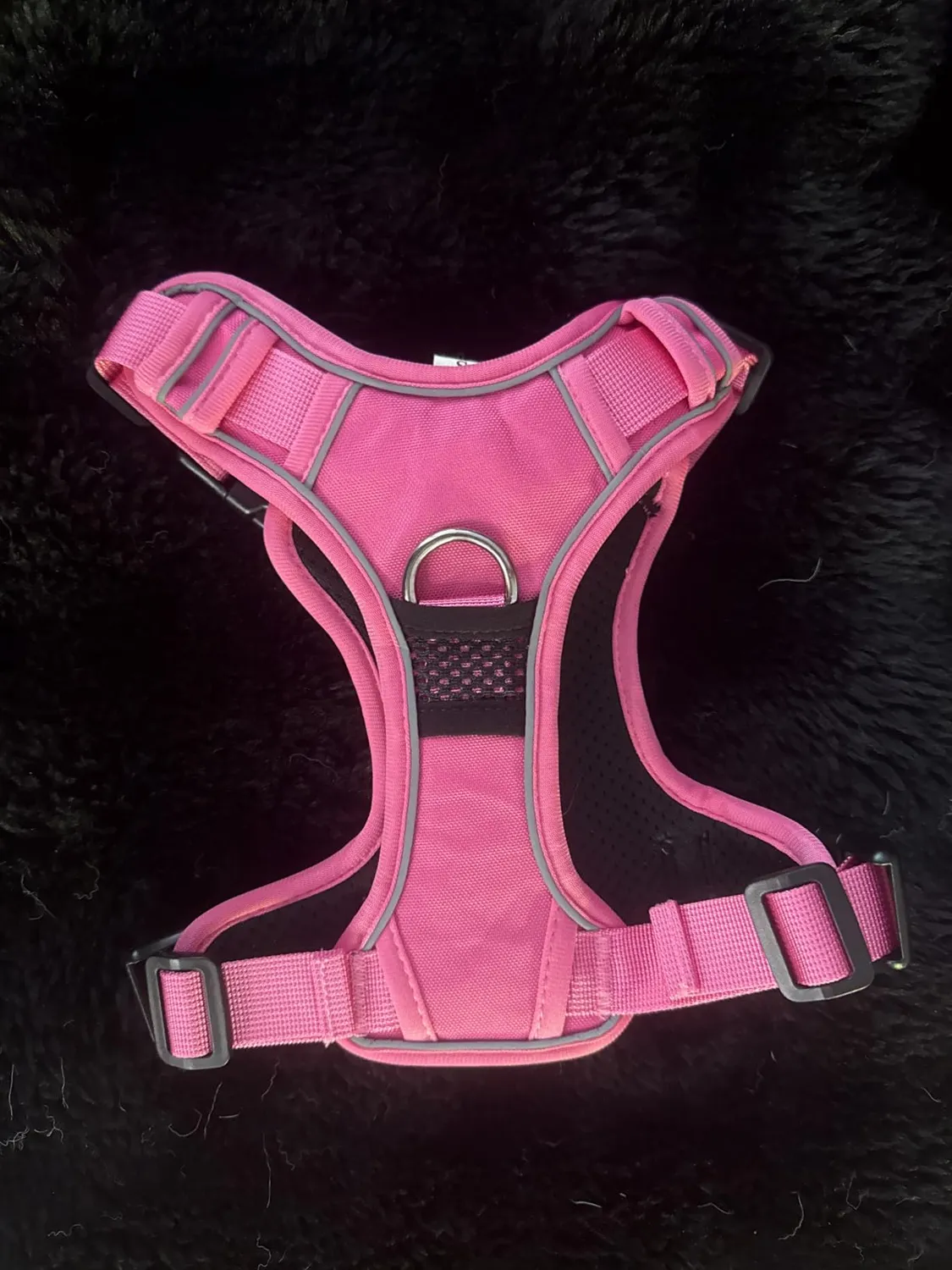 Joytale Pettorina LED Anti Tiro Blu M con Porta AirTag