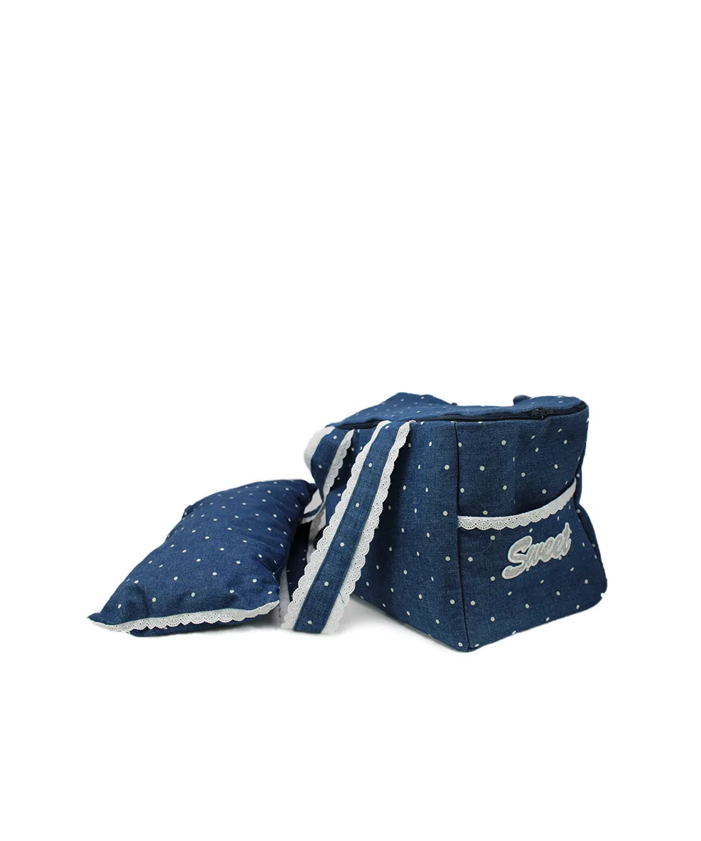 Royal Dog Denim Sweet borsa cane denim pizzo