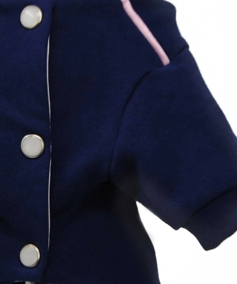 Royal Dog Sweet felpa blu con cristalli