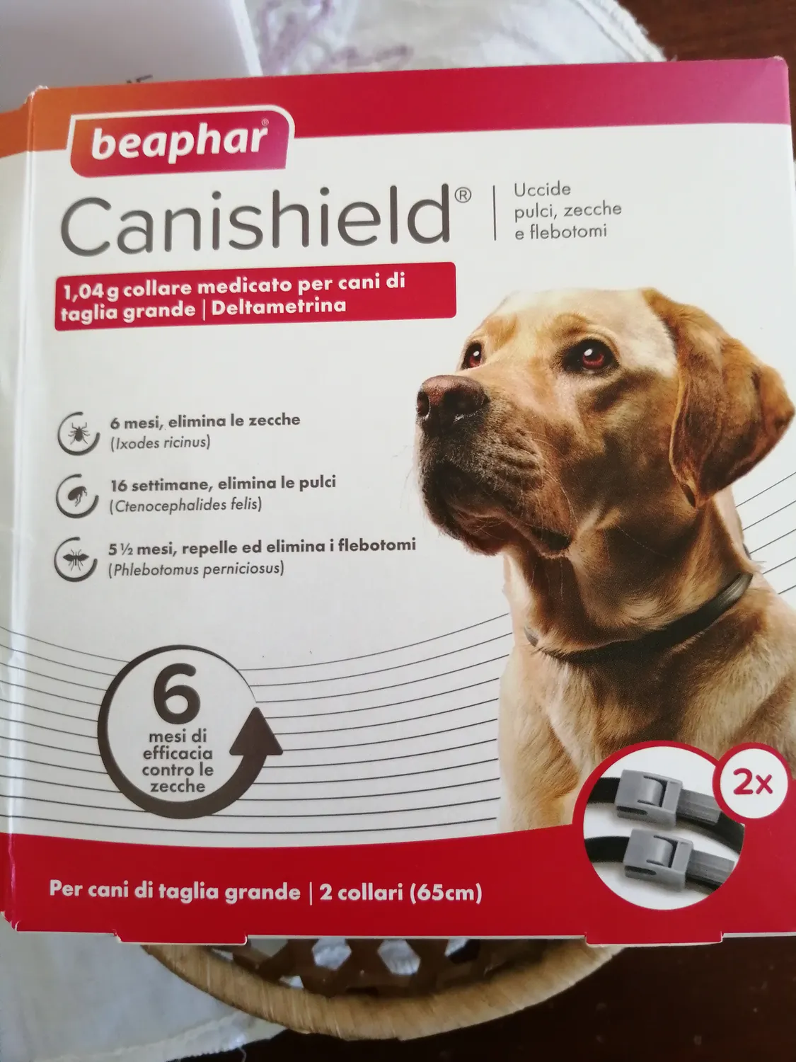 Beaphar Canishield collare antiparassitario 48 cm S/M deltametrina