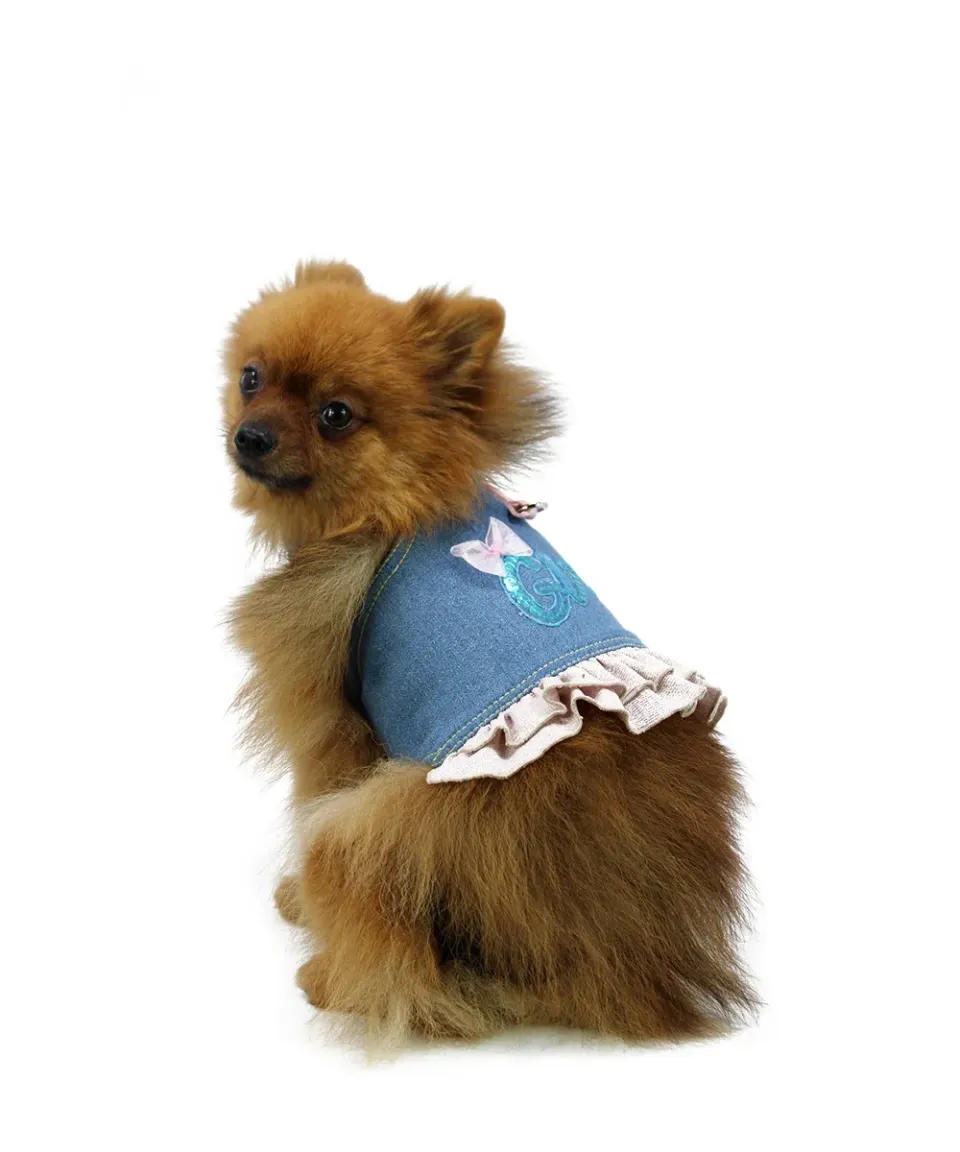 Royal Dog Harness Gilet Girls pettorina jeans gonna