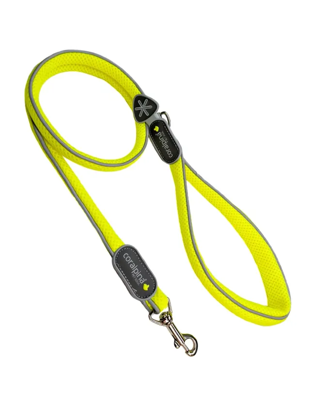 Coralpina Cinquetorri Taglia 1/3 Guinzaglio Giallo Fluo