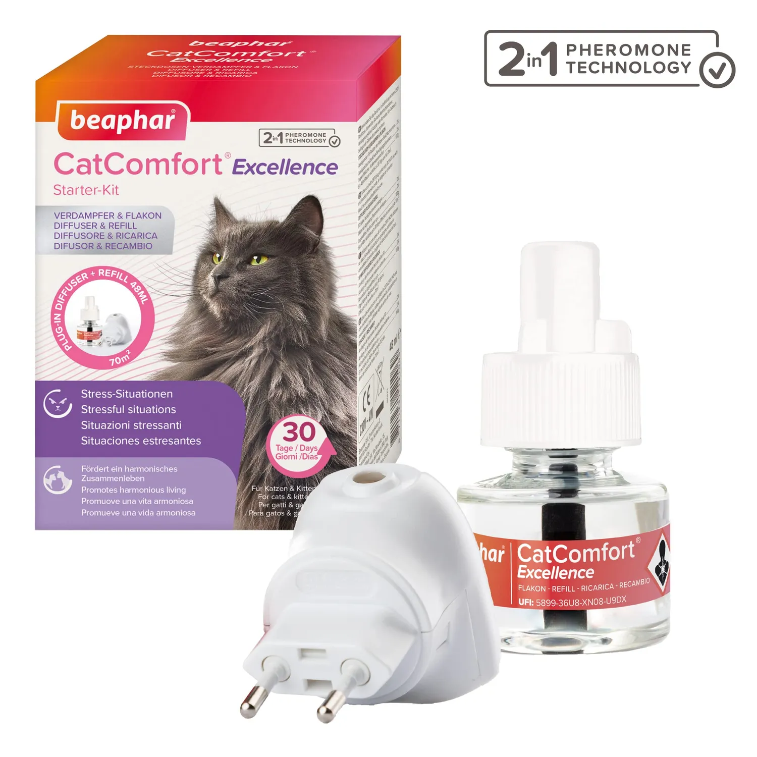 Beaphar CatComfort Excellence diffusore gatto kit 48 ml 70 mq