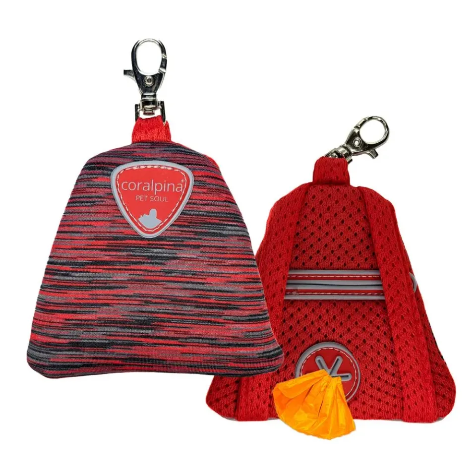 Coralpina Zainello Powermix porta sacchetti cane rosso melange