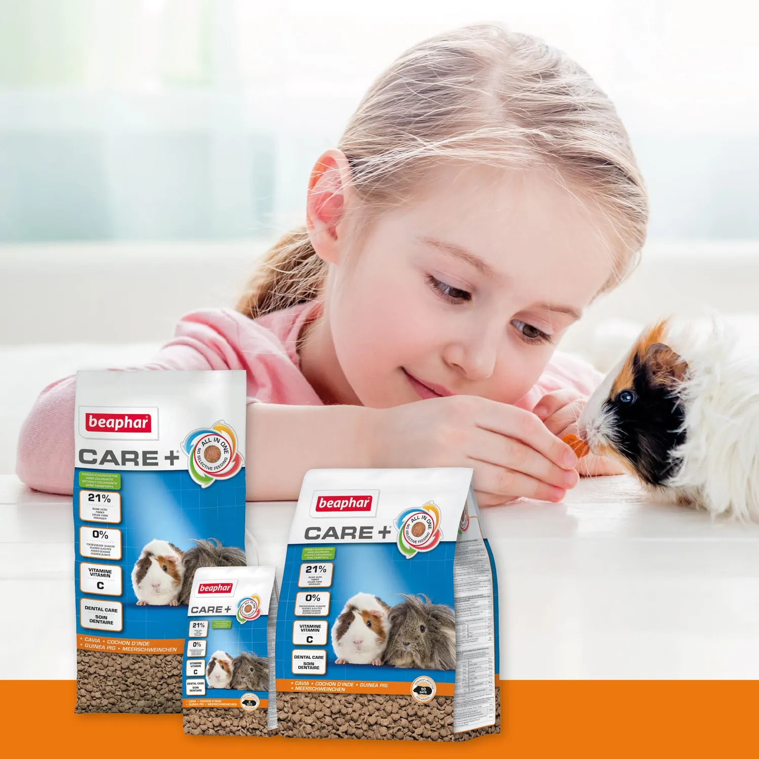 Beaphar CARE+ Guinea Pig Mangime 250 g con vitamina C