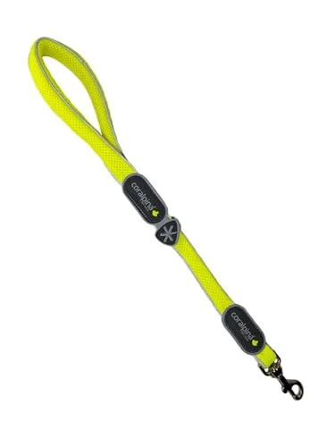 Coralpina Cinquetorri Guinzaglio Cani Giallo Fluo 9/10 Corto