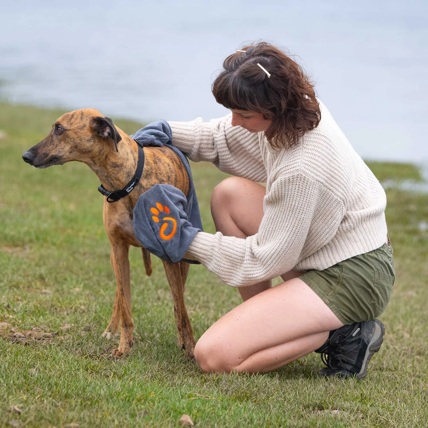 Mountain Paws Dog Towel telo cane microfibra tasche