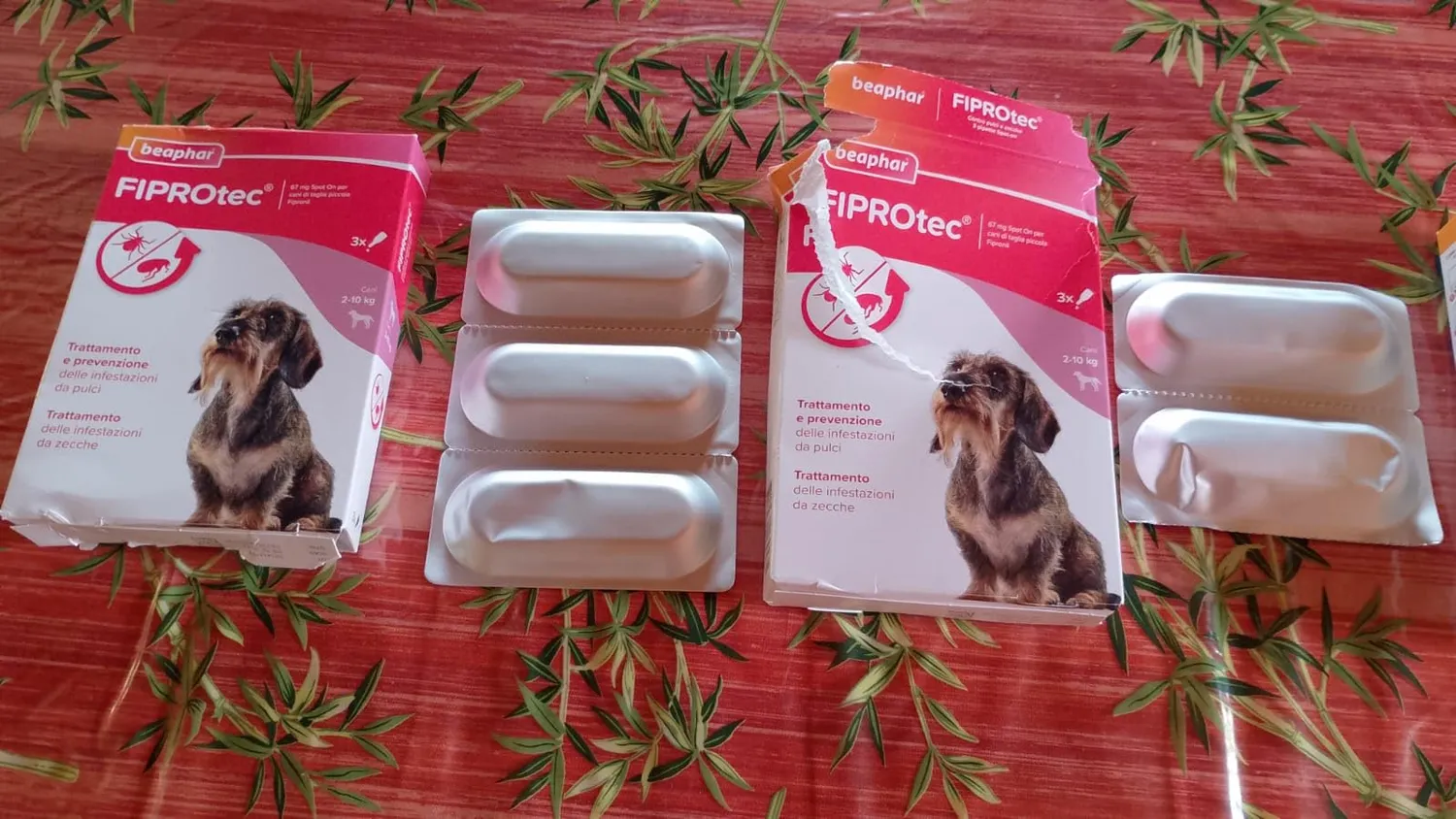 Beaphar FIPROtec antiparassitario cane 2-10 kg 3 pipette pulci