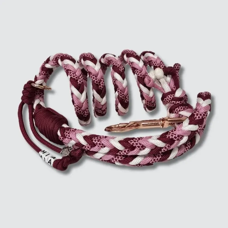 LabArt Dog treccia 8 fili guinzaglio paracord 1 cm