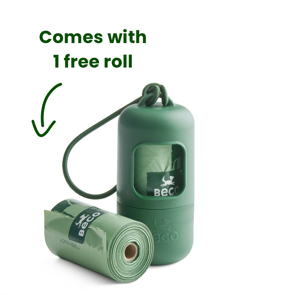Beco Pets dispenser sacchetti cane riciclato con 15 sacchetti