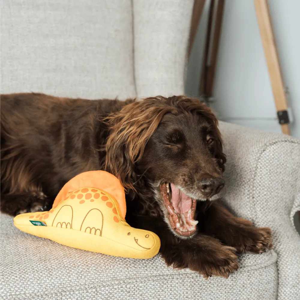 Beco Pets Dinopaws Dimetrodon peluche per cani con squittio