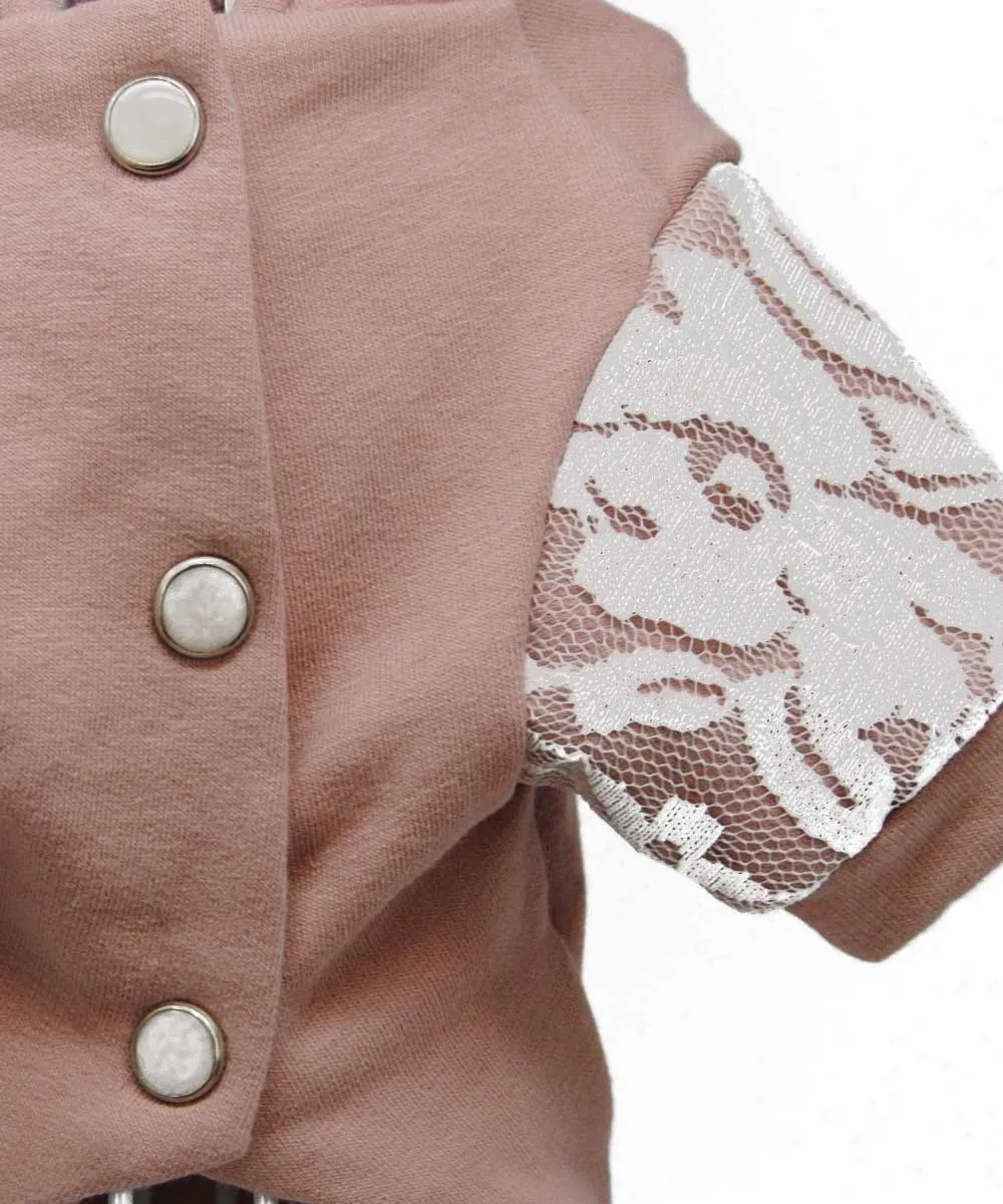 Royal Dog Elegante felpa cane rosa antico pizzo S-XXL