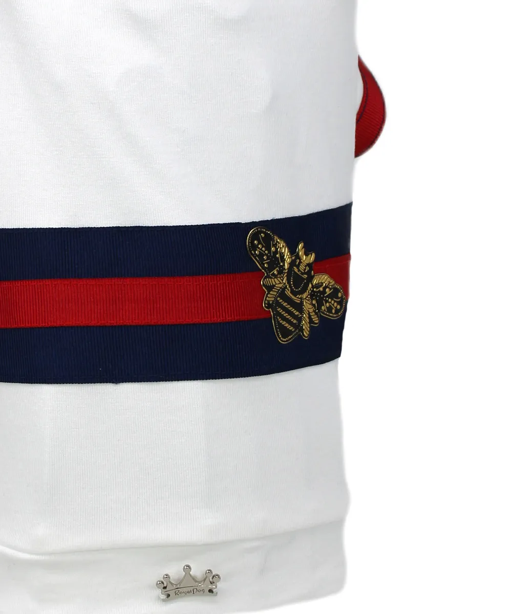 Royal Dog Bee T-Shirt cane jersey cotone